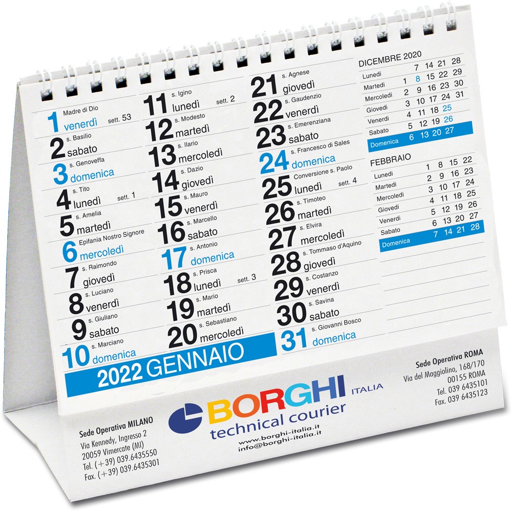 Calendario da scrivania personalizzato - serie 01_T_C - Tutto Calendari 2023