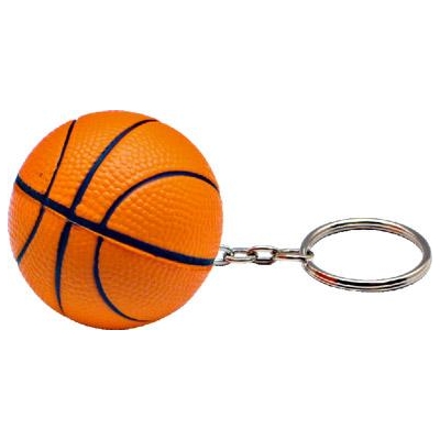 Portachiavi con Antistress a Forma di Palla da Basket PS 02373